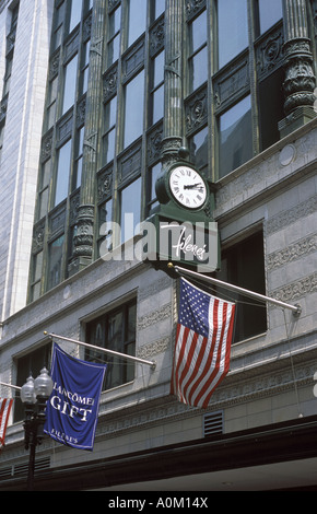 Filene es Keller-Kaufhaus in Downtown Crossing Boston Stockfoto