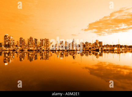 Coal Harbour Vancouver British Columbia Kanada Stockfoto