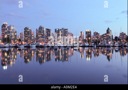 Vancouver British Columbia Kanada Coal Harbour Stockfoto