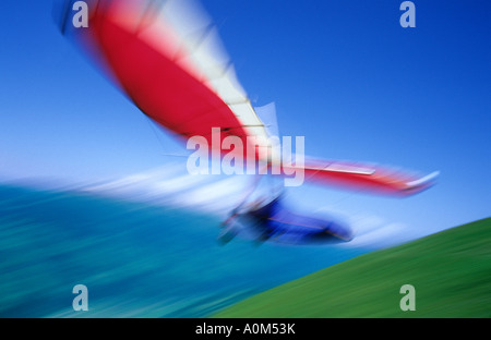 Hängegleiter-Delta bei Höhenstraße Mayrhofen Zillertal Austria ausziehen Stockfoto