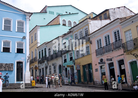 Pelourinho square historische Zone Salvador da Bahia Brasilien Stockfoto