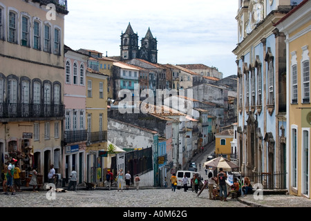 Pelourinho square historische Zone Salvador da Bahia Brasilien Stockfoto