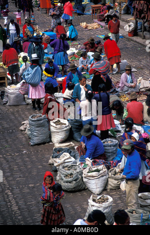 Peru Pisac Markt Stockfoto