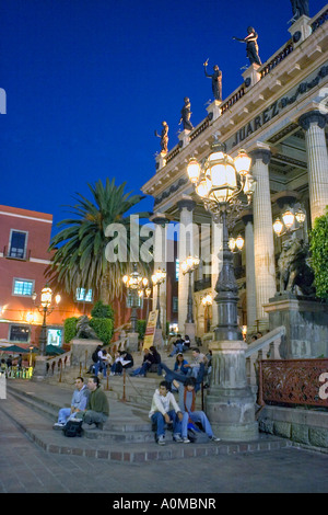 Teatro Juarez im Zentrum von Guanajuato zum UNESCO-Weltkulturerbe Stockfoto