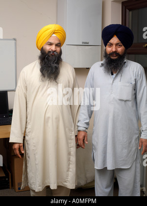 Khalsa Zentrum Tooting London England Sikh Priester Stockfoto