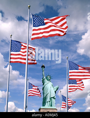 USA - NEW YORK: Freiheitsstatue auf Liberty Island Stockfoto