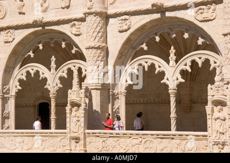 Lissabon Portugal Mosteiro Dos Jeronimos in Belem Jeronimos Kloster Kloster Stockfoto