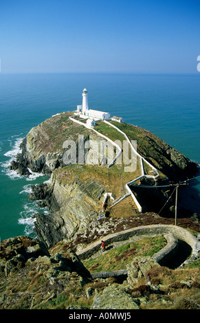 South Stack Leuchtturm, Anglesey, Wales Stockfoto