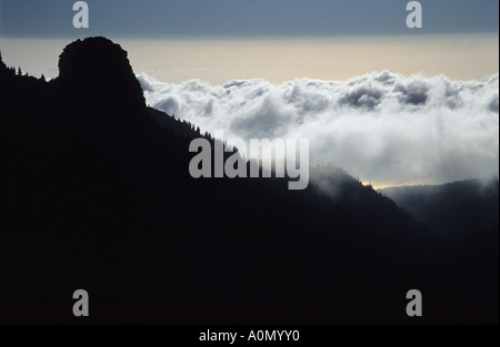 Über Wolken im Teide Nationalpark Teneriffa Kanaren Spanien Stockfoto