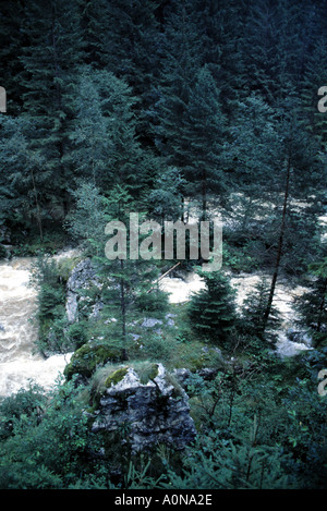 Bicaz Key auf Bicaz Fluss Turistic Ziel in Karpaten Moldawien Nordostseite von Rumänien-Osteuropa-Eu Stockfoto