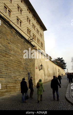 Mala Strana weniger Stadt Hradcanske Namesti Bereich Prag Prager Burg Reisen Tourismus Praha Prag Tschechien Farbe Farbe dayl Stockfoto