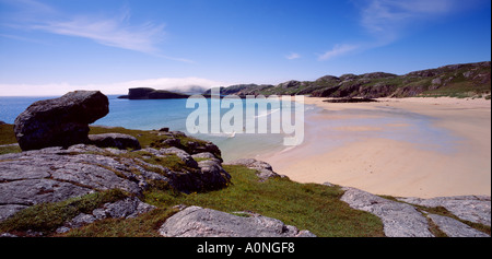 Oldshoremore Strand, in der Nähe von Kinlochbervie, Sutherland, Highland, Schottland, UK Stockfoto