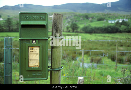 Grünen Briefkasten Irland Stockfoto