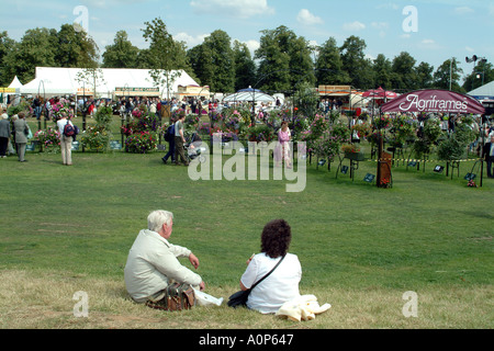 Hampton Court Palace Flower Show Besucher im showground Stockfoto