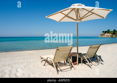 Strand, Sani, Kassandra Halbinsel Chalkidiki, griechische Festland, Griechenland