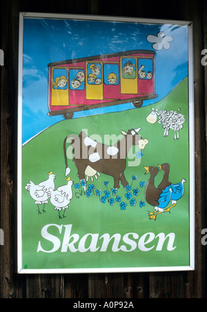Im lebenden Museum in Skansen in Stockholm, Schweden traditionell Kostüm getragen und Lebensstil folgte Stockfoto