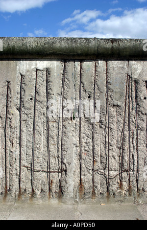 Teil der alten Mauer in Berlin Deutschland Stockfoto