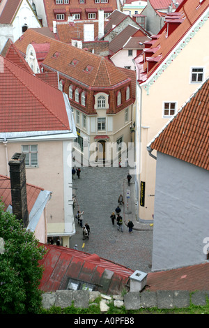 Ansicht von Tallinn Estland von Burg auf dem Domberg Stockfoto
