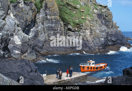 Birne und Boot in Irland Michael Skellig Stockfoto