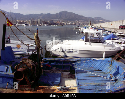 Angelboote/Fischerboote, Puerto Deportivo de Fuengirola, Fuengirola Handelshafen, Costa Del Sol, Spanien, Europa Stockfoto