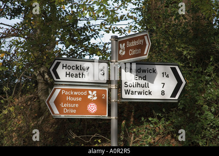 Wanderweg Wanderwege Herz von England Weg Langstrecken Wanderweg der Baddesley Clinton Immobilien Baddesly Clinton Baddesley Clinton h Stockfoto