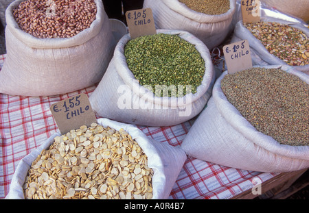Pulse Markt Piazza del Carmin Palmero Sizilien Italien Stockfoto