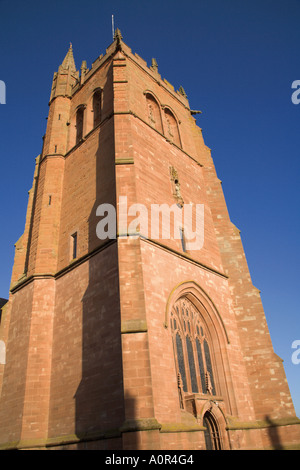 obere Stadt Bridgnorth Bridgenorth Shropshire Midlands England historische Marktstadt St Leonards Kirche Stockfoto