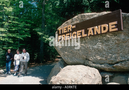 Parkeingang Stockfoto