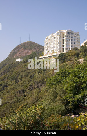 Dh Mount Austin Road VICTORIA PEAK HONG KONG Wohnung Block Wohnungen Häuser wohnen in Gebäude Stockfoto