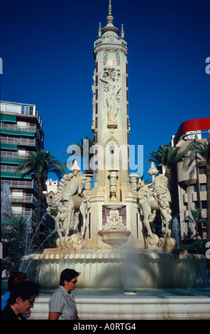 Plaza de Los Luceros / Alicante Stockfoto