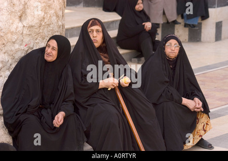 Frauen in traditioneller Kleidung Damaskus-Syrien-Naher Osten Stockfoto