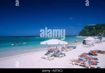 WEST INDIES Antigua Long Bay Stockfoto