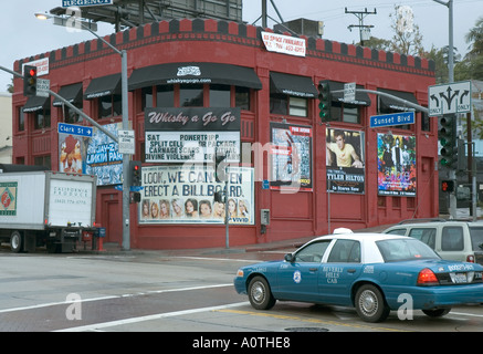 Der Whiskey A Go Go Musikveranstaltungen auf dem Sunset Boulevard in West Hollywood Stockfoto