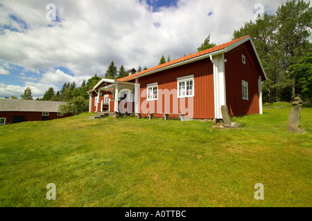 Traditionelle finnische Haus am Kvarntorp in der Nähe von Torsby in Värmland Grafschaft Schweden Stockfoto