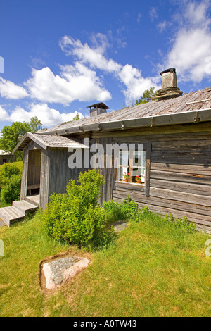 Traditionelle finnische Haus am Ritamaki in der Nähe von Torsby in Värmland Grafschaft Schweden Stockfoto