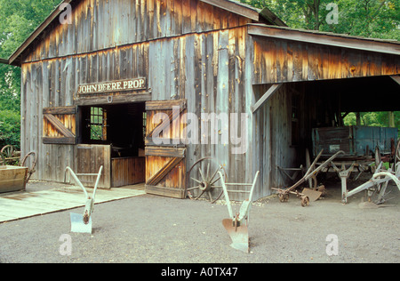 John Deeres Schmiede an der John Deere historischen Ort Grand Detour Dixon Illinois Stockfoto