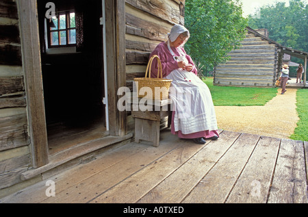 Lincolns neue Salem State Historic Site Petersburg Illinois Abraham Lincoln hatte seine Kanzlei in New Salem Stockfoto