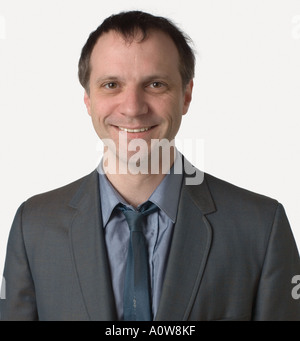 Porträt kaukasischen Mann im Anzug Stockfoto