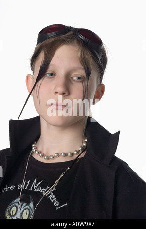 Porträt kaukasischen Gothic teenager Stockfoto