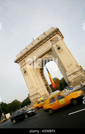 Arcul de Triumf Bukarest Rumänien Stockfoto