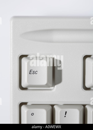ESC-Taste auf der Computertastatur Stockfoto
