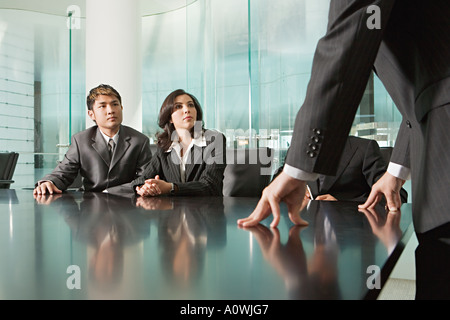 Geschäftsleute in einer Besprechung Stockfoto