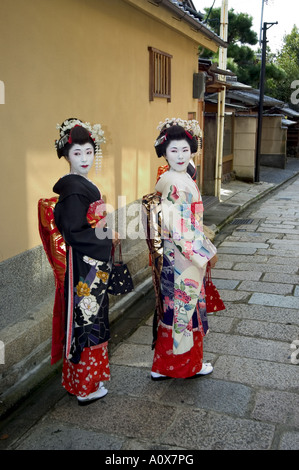 Geisha Maiko Lehrling Geisha in Kyoto Gion-Stadt Honshu Japan Asien Stockfoto