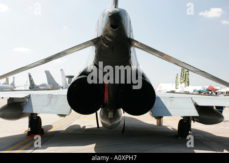 Rückansicht Motoren hautnah Mcdonnell Douglas F4F Phantom deutsche Luftwaffe Luftwaffe RIAT 2005 RAF Fairford Stockfoto
