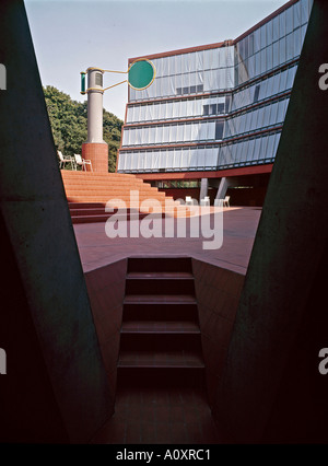 Florey Building, Queens College, Oxford University, 1966-1971. Gericht. Architekt: James Stirling Stockfoto