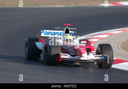 Ralf Schumacher von Deutschland in die Toyota Formel 1 Rennwagen im Jahr 2005 Stockfoto