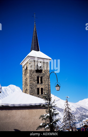 Saint Martin de Belleville Haute Savoie französische Alpen Frankreich Europa Stockfoto