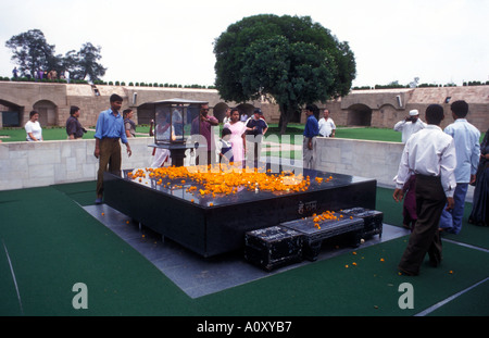 Mahatma Gandhi Memorial Raj Ghat in Neu-Delhi Stockfoto