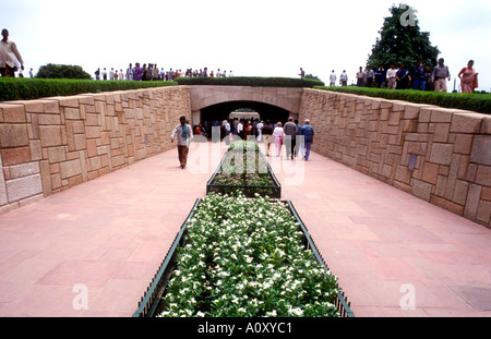 Mahatma Gandhi Memorial Raj Ghat in Neu-Delhi Stockfoto