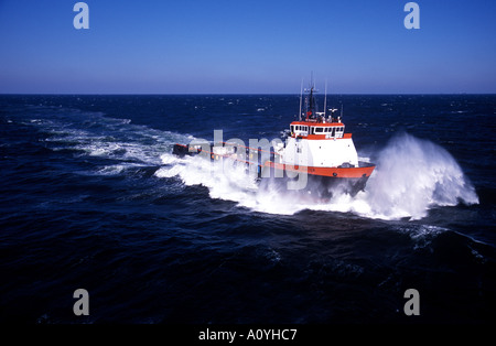 OSV Offshore Supply Vessel HOS Bluewater auf dem Weg zur Bohrinsel Golf von Mexiko Stockfoto